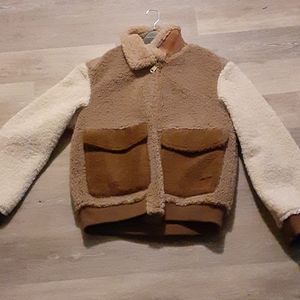 Colour block Sherpa bomber jacket | Men